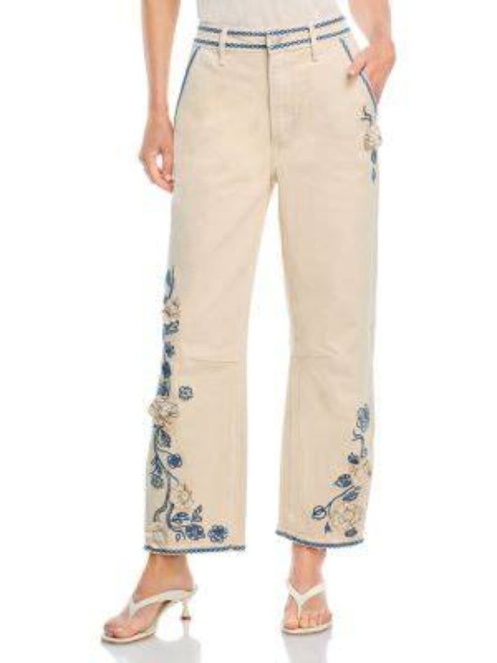 Driftwood Embroidered Jeans by Free People (Barbara) Sizes 29-33